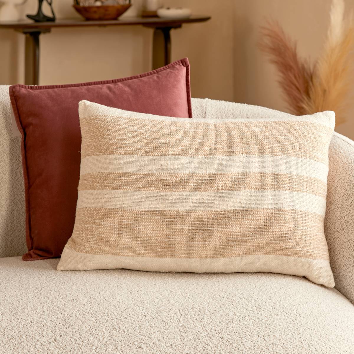 Coussin Laini blanc 58x38cm