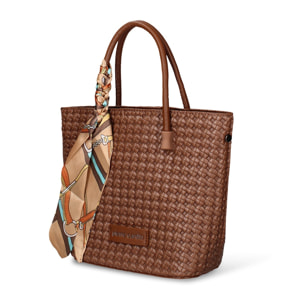 Borsa a mano donna - Modello Ismara Nova - Pelle vegana PU - 24.0 x 20.0 x 9.5 cm