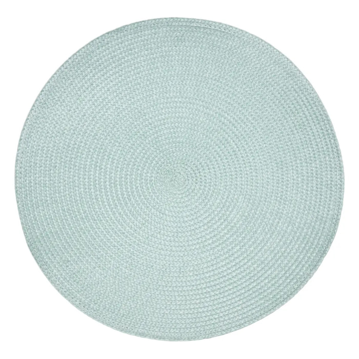 Set de table Tresse vert céladon D38xH0,1cm