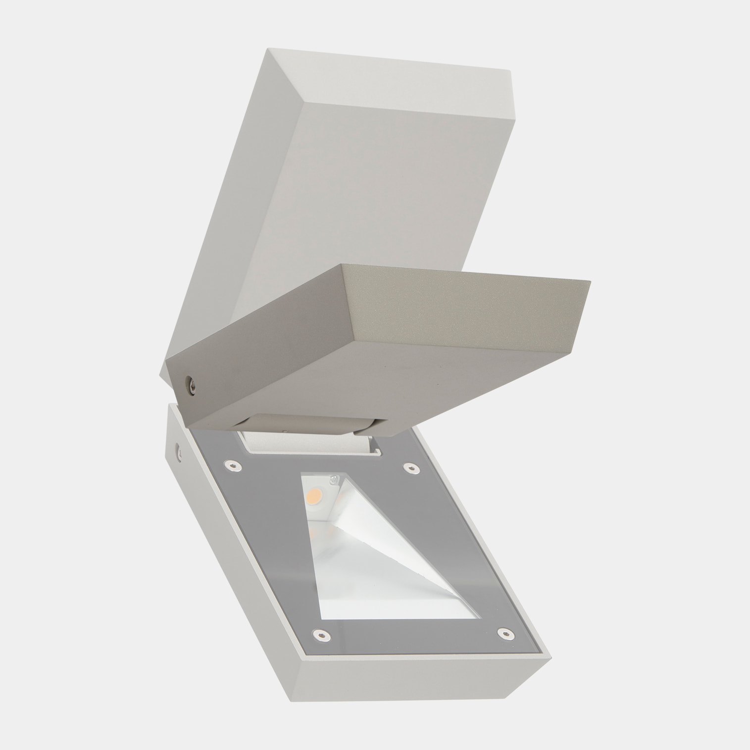 LEDS C4 Proyector Ip66 Blade Small Led 12W Blanco Cálido - 3000K On-Off Gris 1170Lm