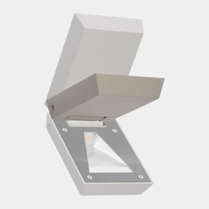 LEDS C4 Proyector Ip66 Blade Small Led 12W Blanco Cálido - 3000K On-Off Gris 1170Lm