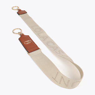 Tracolla in metallo con logo