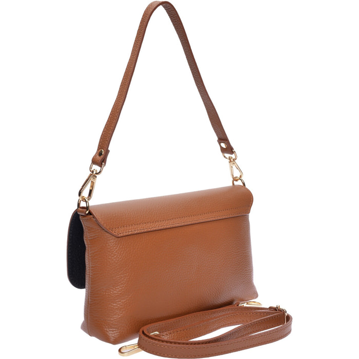 Borsa a tracolla Anna Luchini Cammello