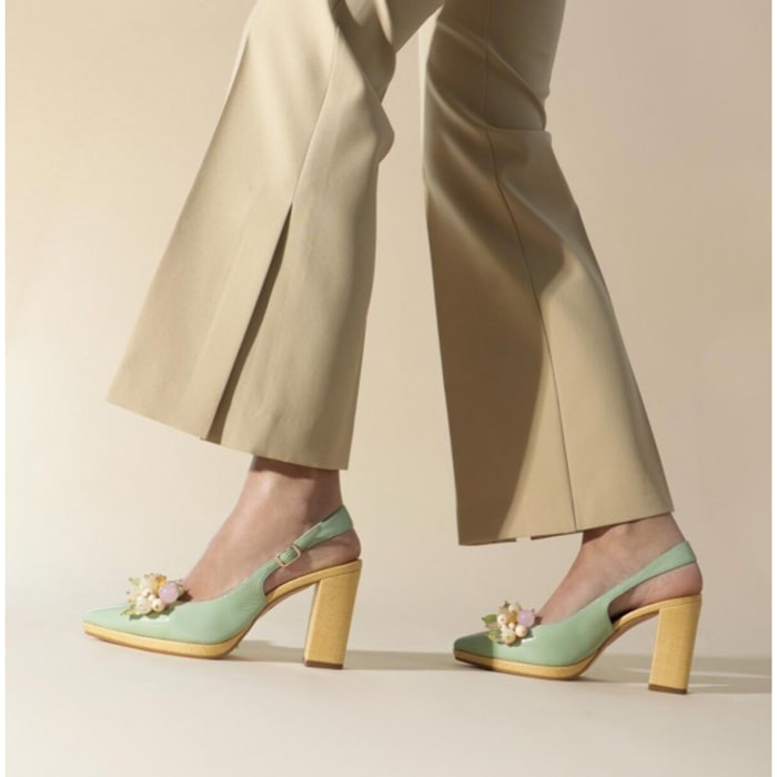 ZAPATOS DE SALÓN VERDES LODESA
