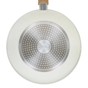 Wok "Harmony" D28cm en aluminium forgé beige