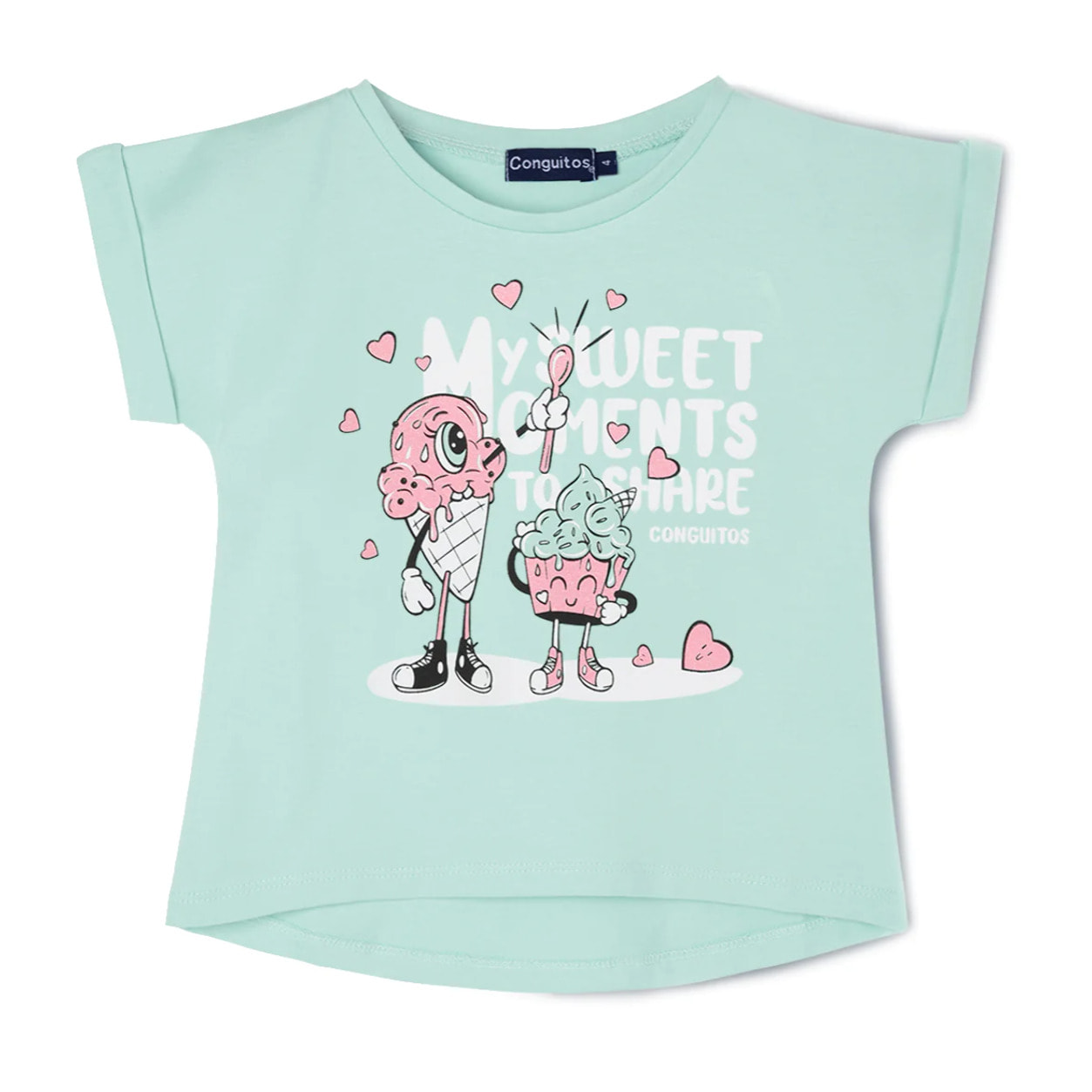 Conguitos - T-shirt casual a maniche corte stampata