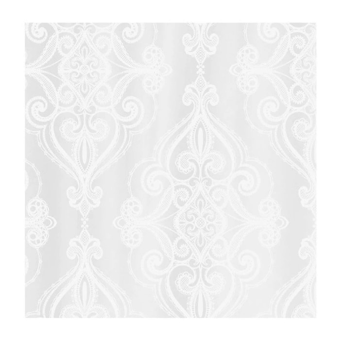 Rideau de douche Polyester RIVOLI Blanc Spirella