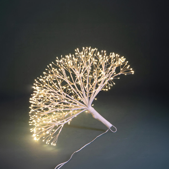 Fiore con 384 Led da esterno - Pezzi 1 - Colore Giallo - 7x31Hx7cm - Bianchi Dino