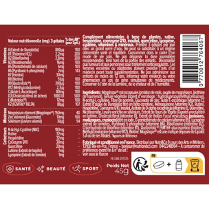 Nutri&Co Multivitamines et Minéraux 25 Nutriments pour l'Immunité - 90 gélules