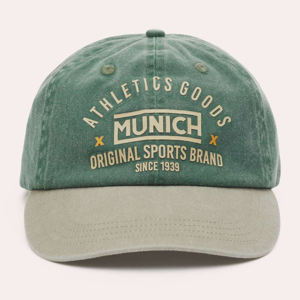 Gorra MUNICH athletics lifestyle de algodón caqui