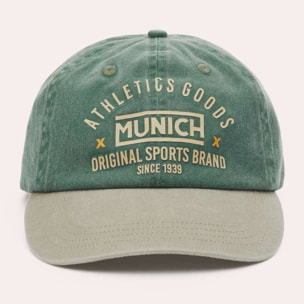 Gorra MUNICH athletics lifestyle de algodón caqui