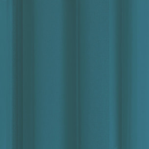 Voilage à anneaux noirs amovibles - Bleu Paon