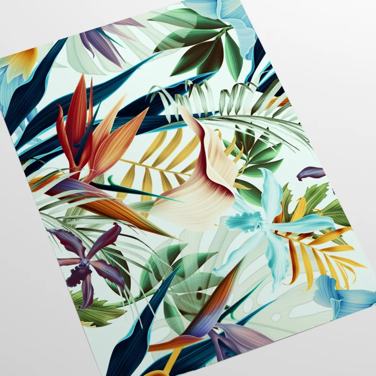 Carta da Parati Tropicale Blu