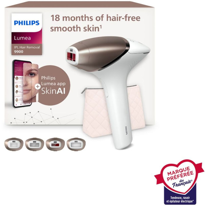 Epilateur lumière pulsée PHILIPS IPL BRI951/01 SERIE 9000