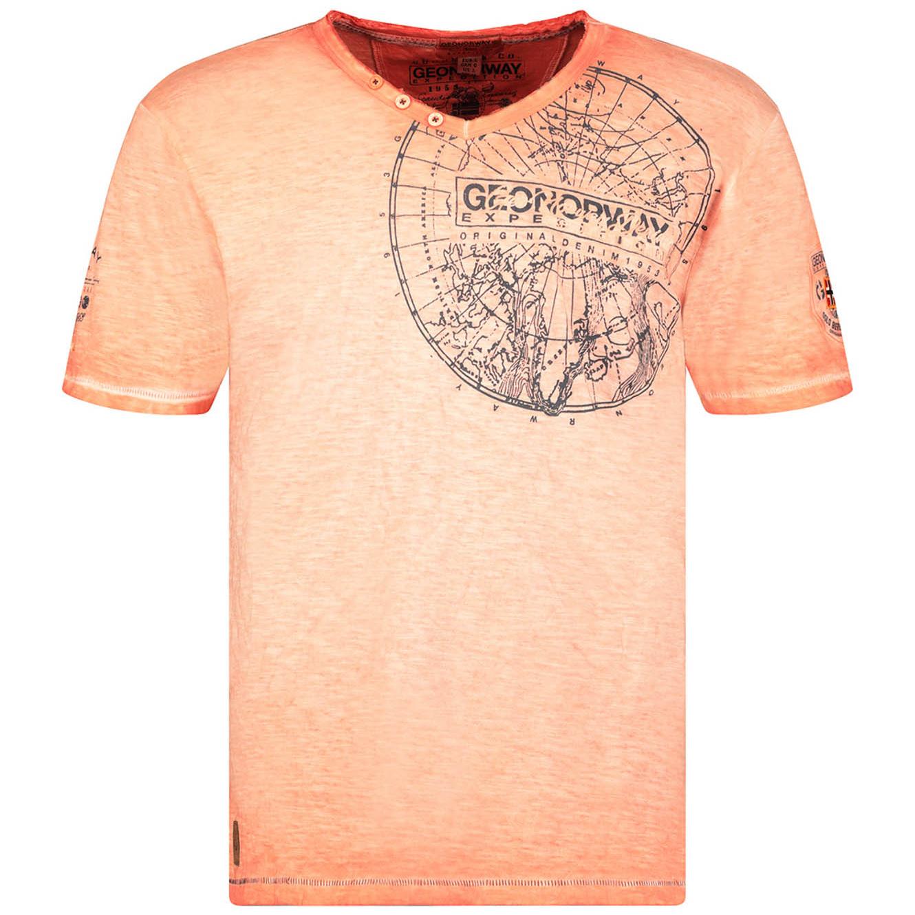 T-shirt Uomo Geographical Norway Arancio JIMPERABLECORALLO