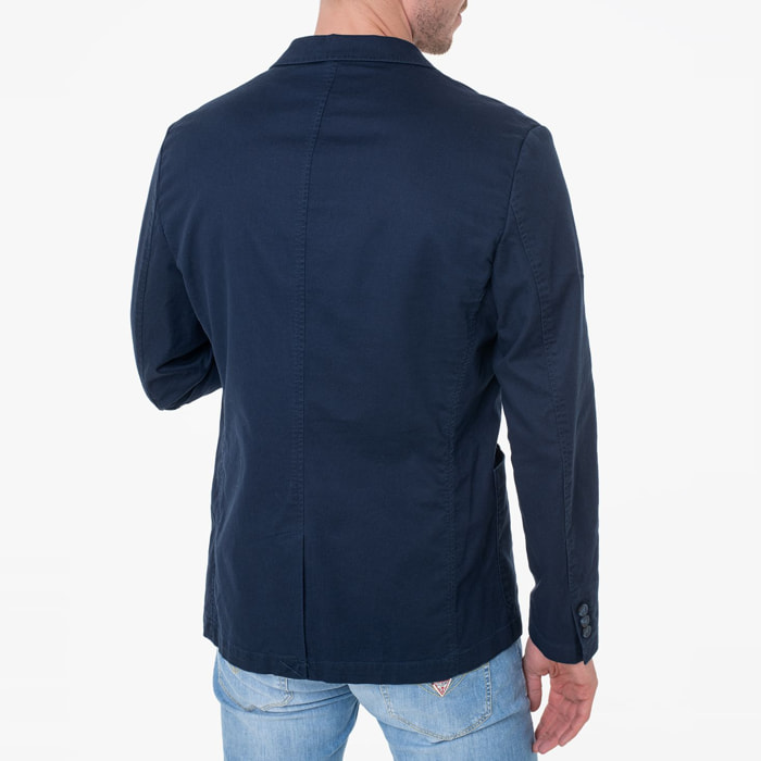 Blazer Tyron - coton - coupe classique - bleu