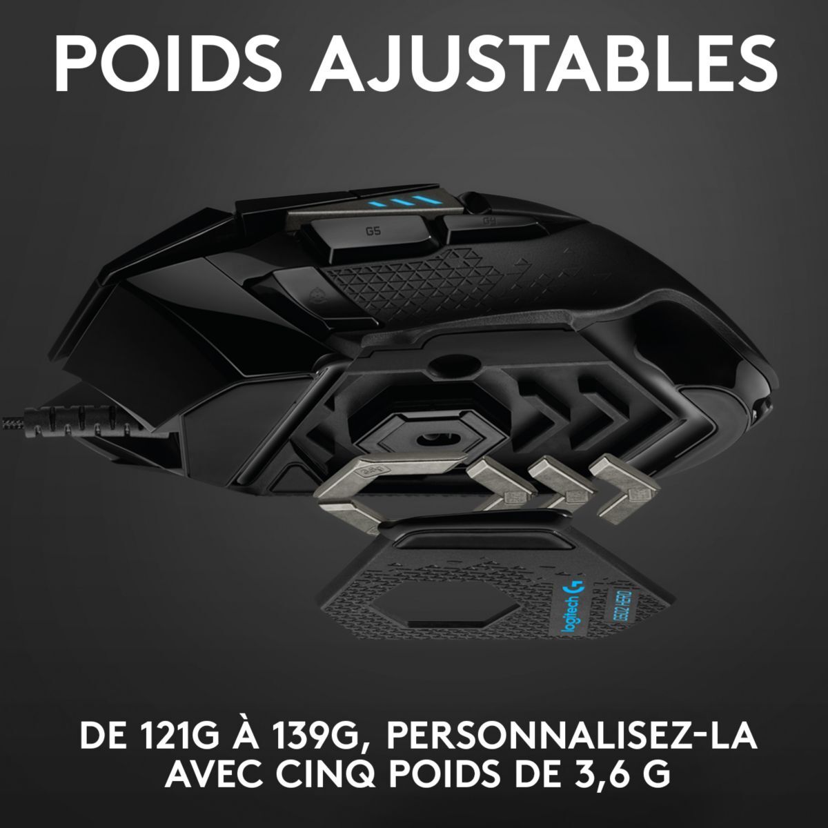 Souris gamer LOGITECH G502 Hero High Performance