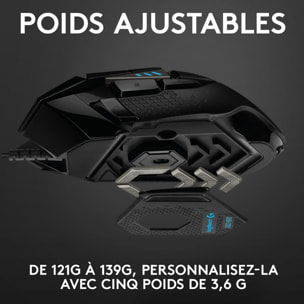 Souris gamer LOGITECH G502 Hero High Performance