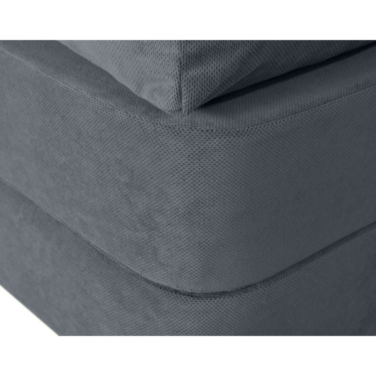 Nebula - Canapé 3 places convertible en velours texturé - Gris