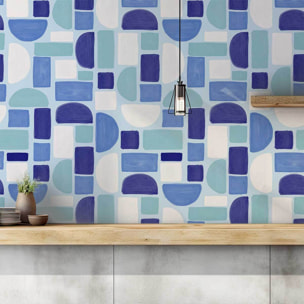 Papier peint panoramique Mint nebula Intissé