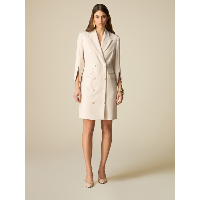 Oltre - Robe manteau de doble pecho - Blanco