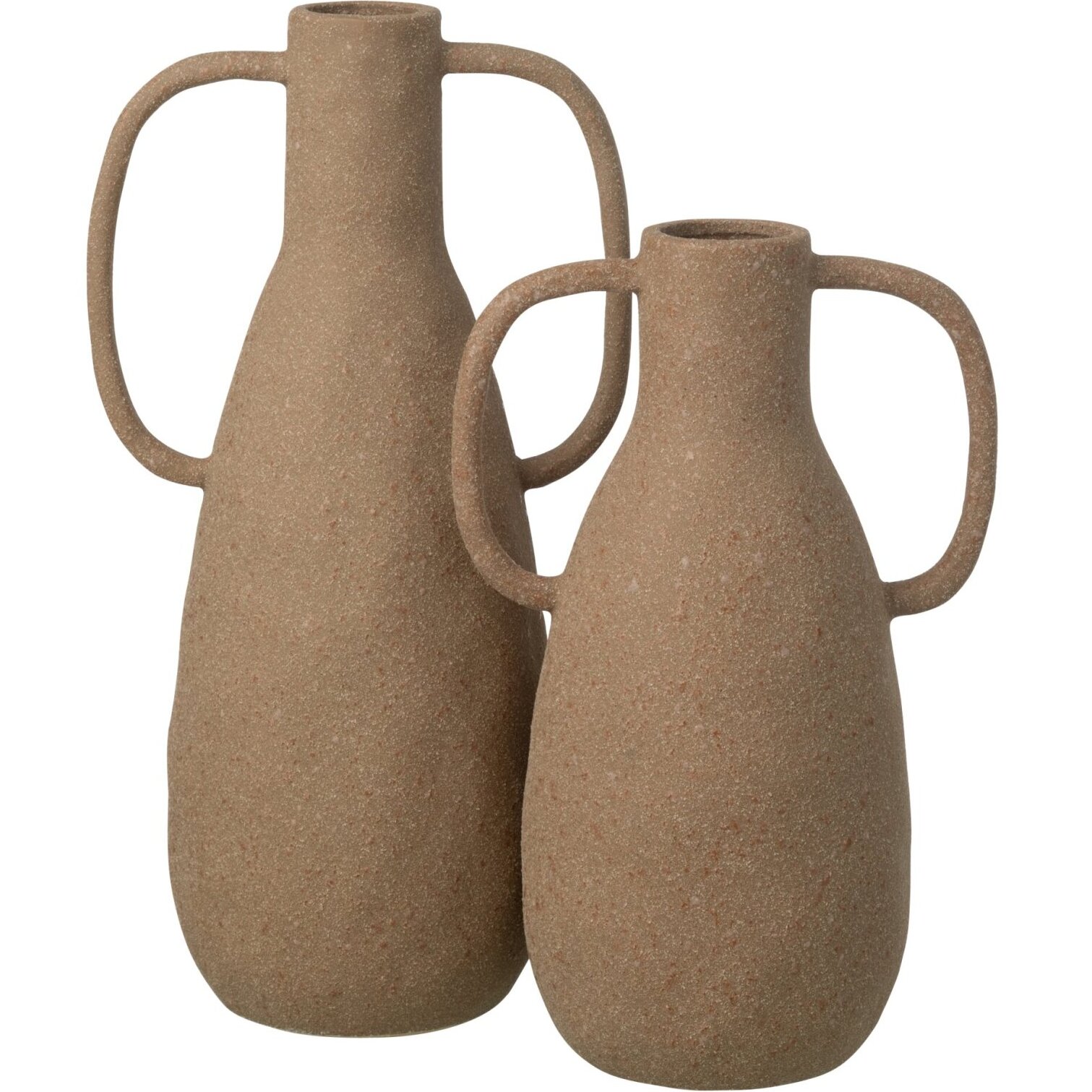 J-Line Vase Jodi - grès - taupe - large