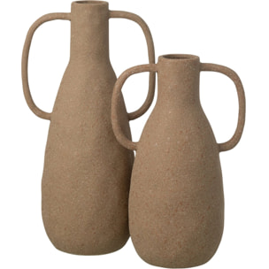 J-Line Vase Jodi - grès - taupe - large
