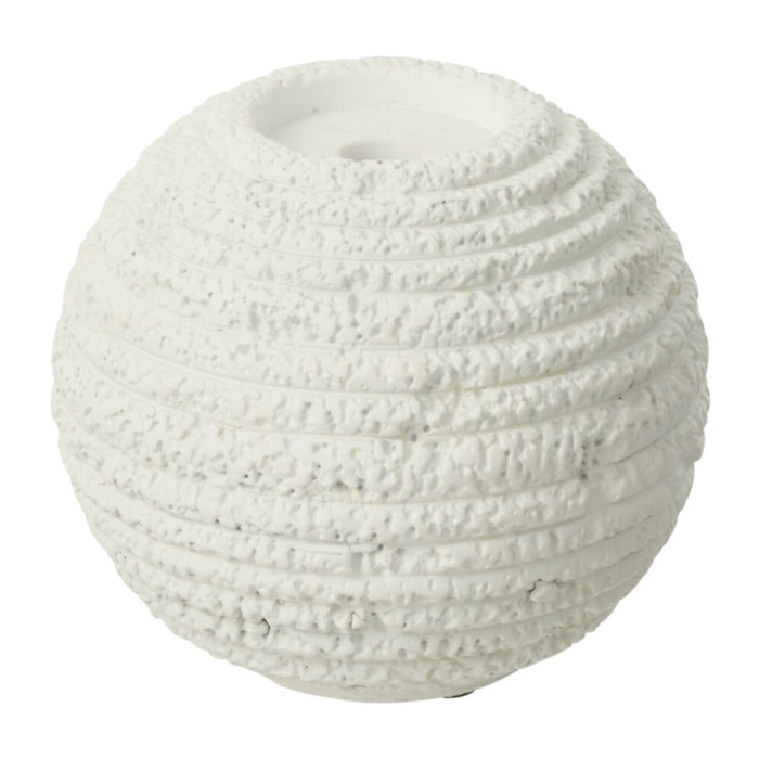 J-Line chandelier Creta Rond - ciment - blanc - large