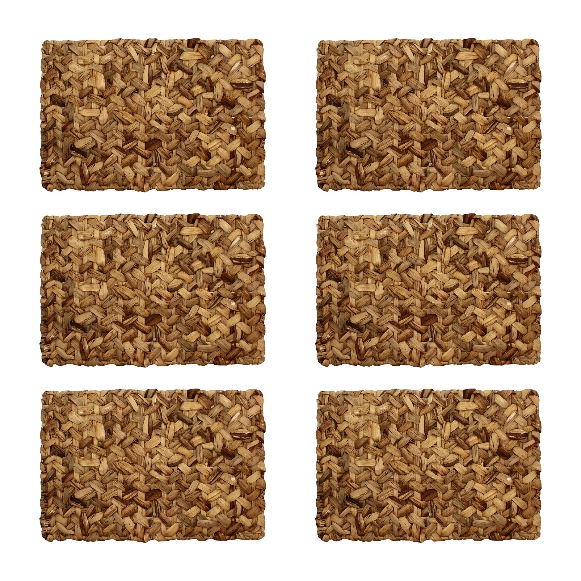 Lot de 6 sets de table en jacinthe d'eau SIAM