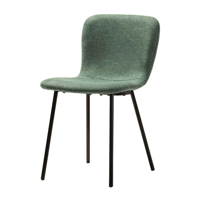 Silla Poliester Verde 44x52x77 Cm