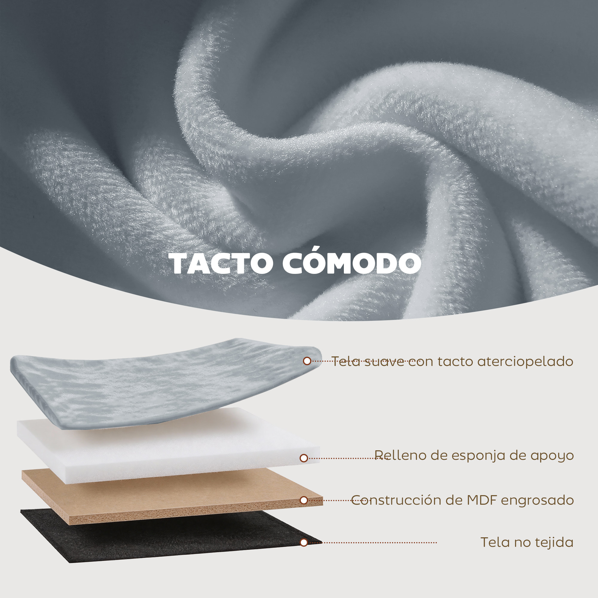 Puff Almacenaje, Banco Almacenaje Plegable, 72 L, 76x38x35 cm, Tapizado en Terciopelo, Baúl de Almacenamiento, Carga 120 kg, Taburete para Sala de Estar, Dormitorio, Entrada, Gris Oscuro