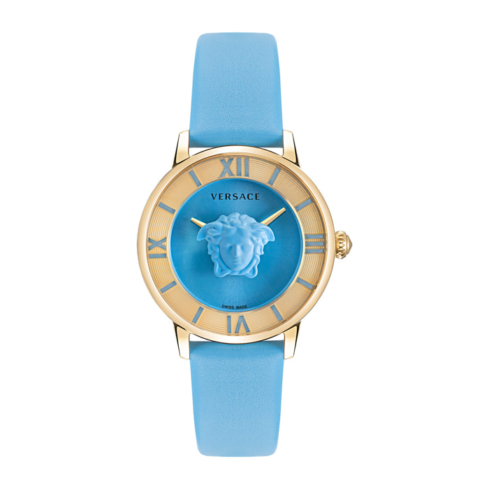Reloj Versace VE2R00622 Mujer Analogico Cuarzo con Correa de Cuero