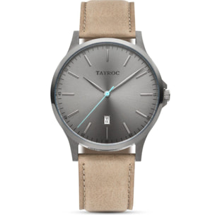 Reloj Tayroc TXM101 Hombre Analogico Cuarzo con Correa de Cuero