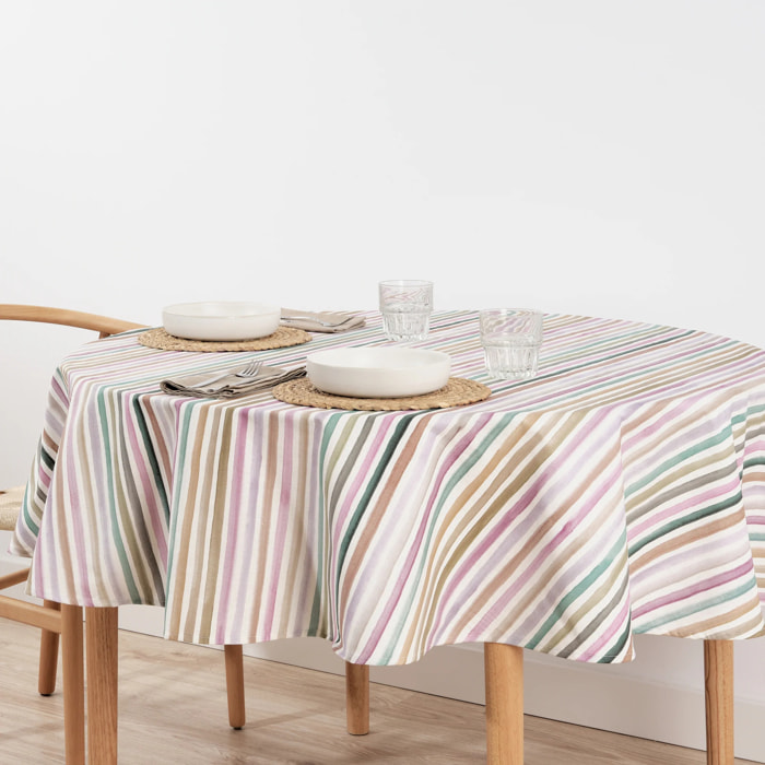 Nappe ronde en résine anti-taches 0120-175