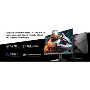 Ecran PC Gamer KOORUI G2411P 24" Full HD 200Hz IPS HDR 400