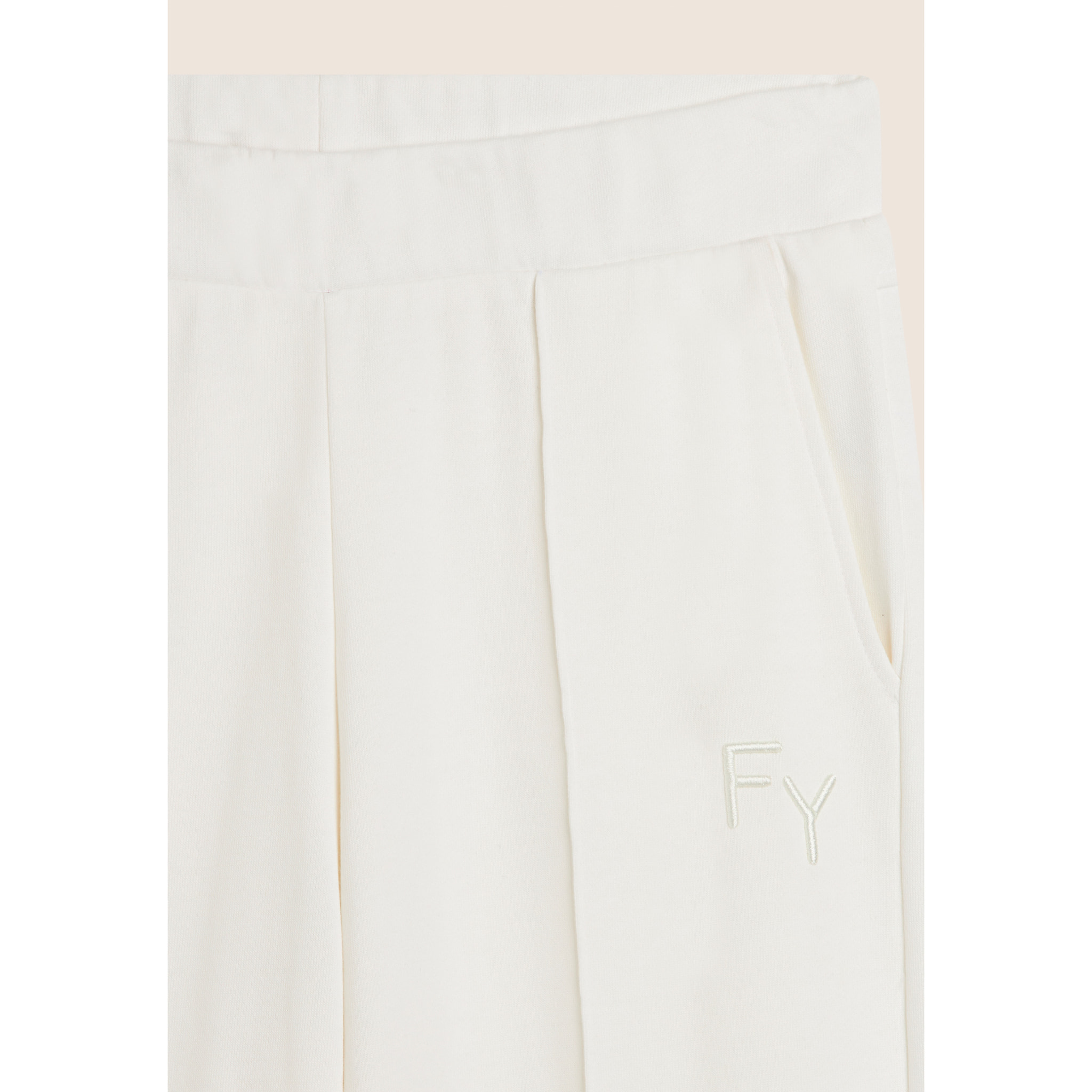 Pantaloni Sportivi con Gamba Wide Leg e Logo Ricamato