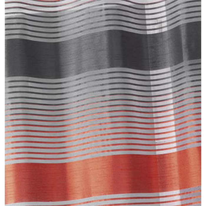 Store bateau en organza à rayures horizontales - Orange