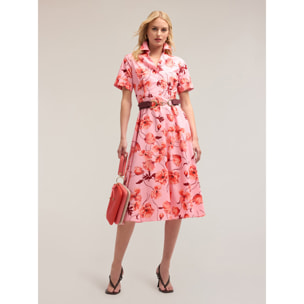 Motivi - Vestito chemisier fantasia floreale - Rosa