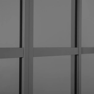 Portes coulissantes pour pergola bioclimatique "Evora" grand modèle - 1/3 côté 2,7 x 2,3 m Graphite