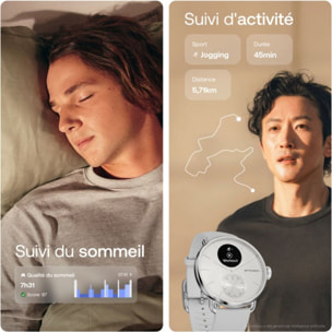 Montre santé WITHINGS Scanwatch 2 - 38mm Blanche
