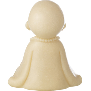 J-Line Moine Zen décoratif - polyrésine - jaune - large