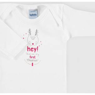 Body bebé navidad cuello americano