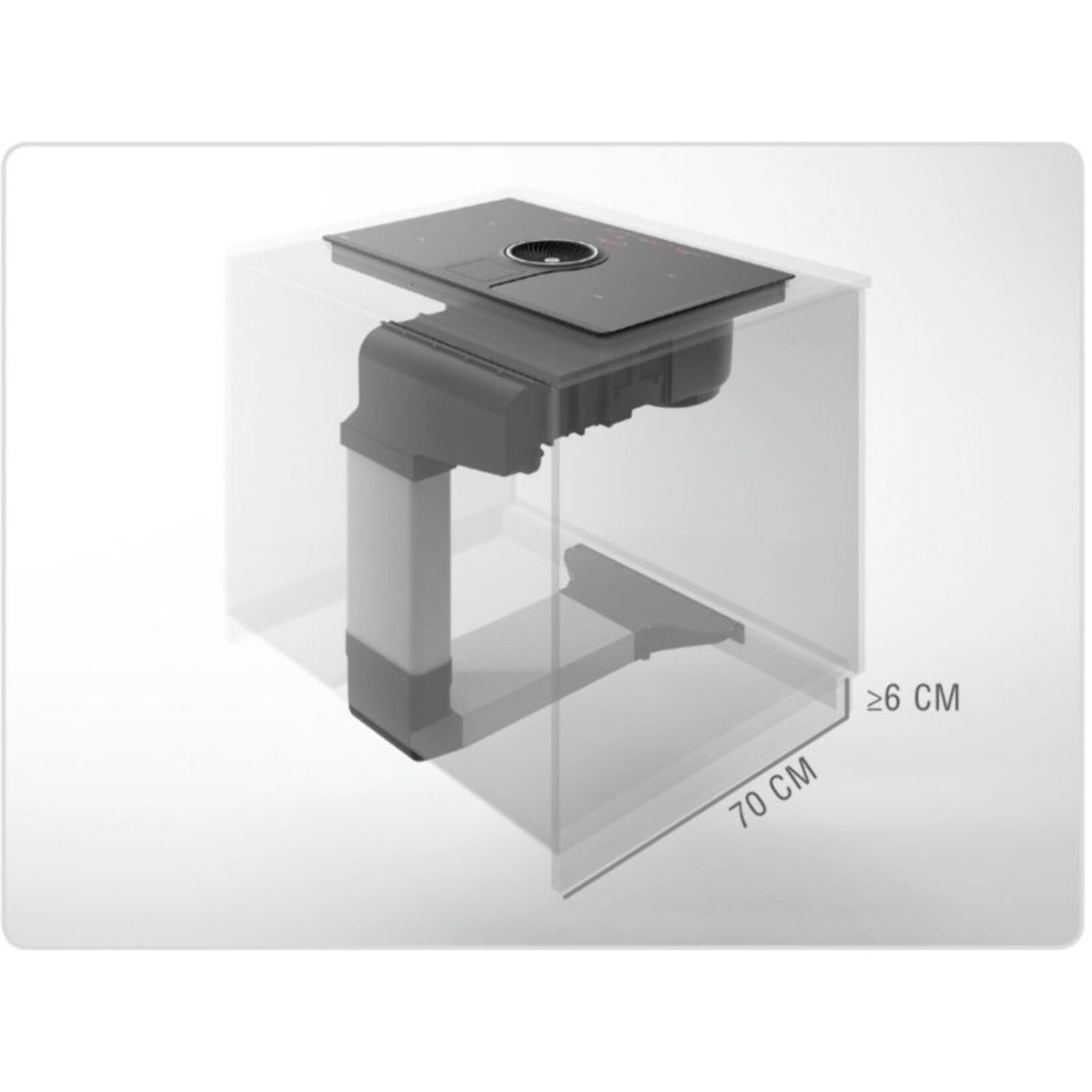 Plaque induction aspirante ELICA NIKOLATESLA LIBRA WH/F/83 (recyclage)