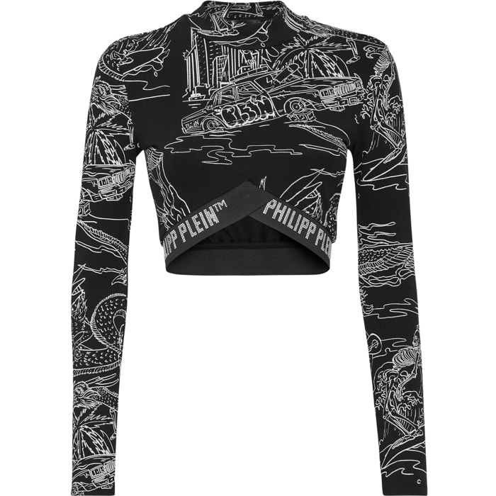 PHILIPP PLEIN Top sportivo TATTOO