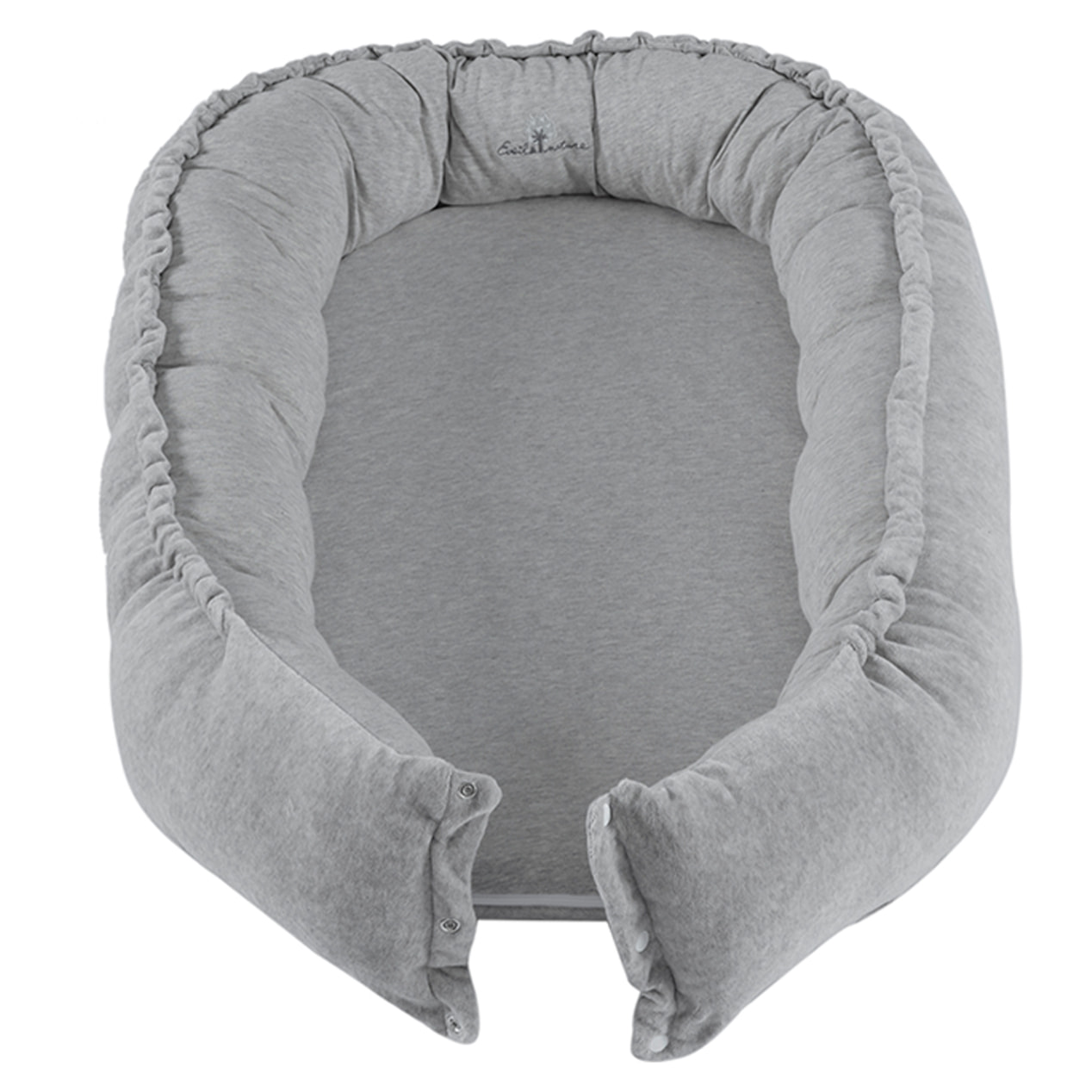 Cocoon bébé 0-6 mois coton bio velours-Gris