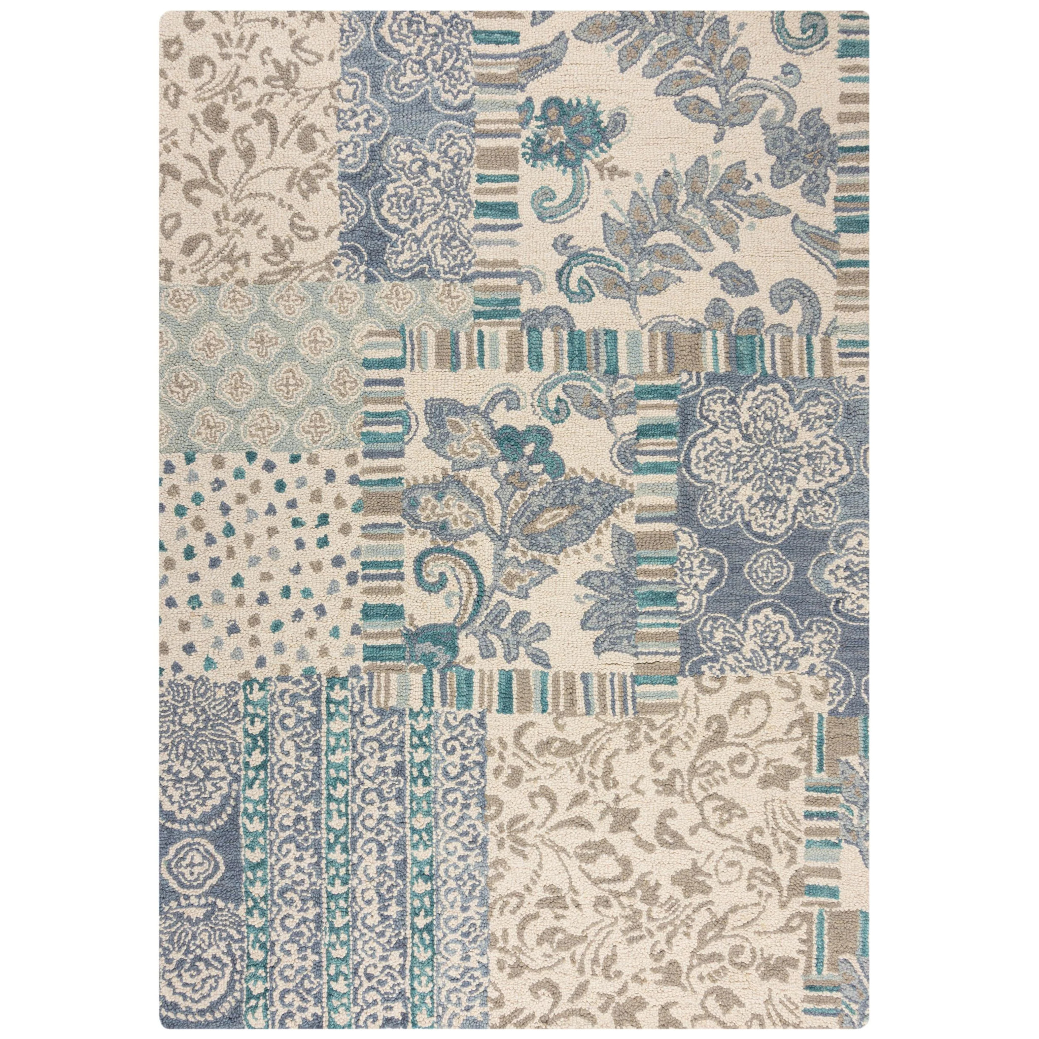 Tapis en laine ELOISE PATCHWORK