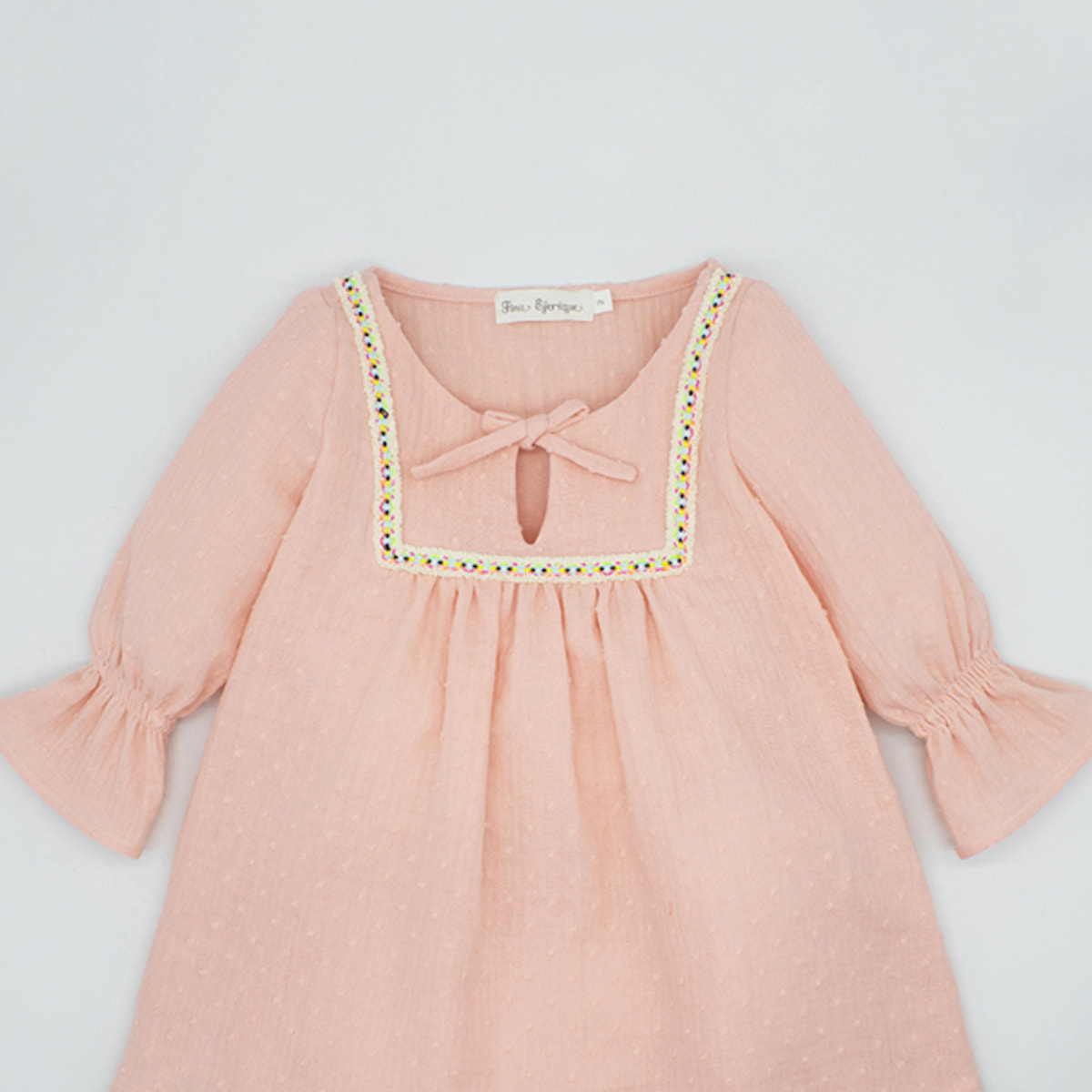 KAFTÁN PLUMETI NARANJA CINTA MULTICOLOR