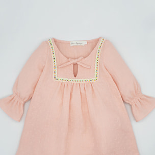 KAFTÁN PLUMETI NARANJA CINTA MULTICOLOR