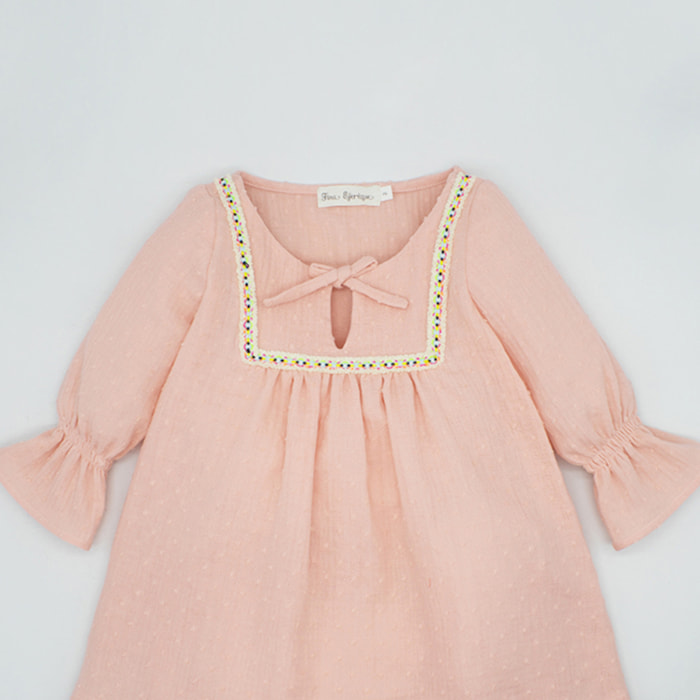 KAFTÁN PLUMETI NARANJA CINTA MULTICOLOR