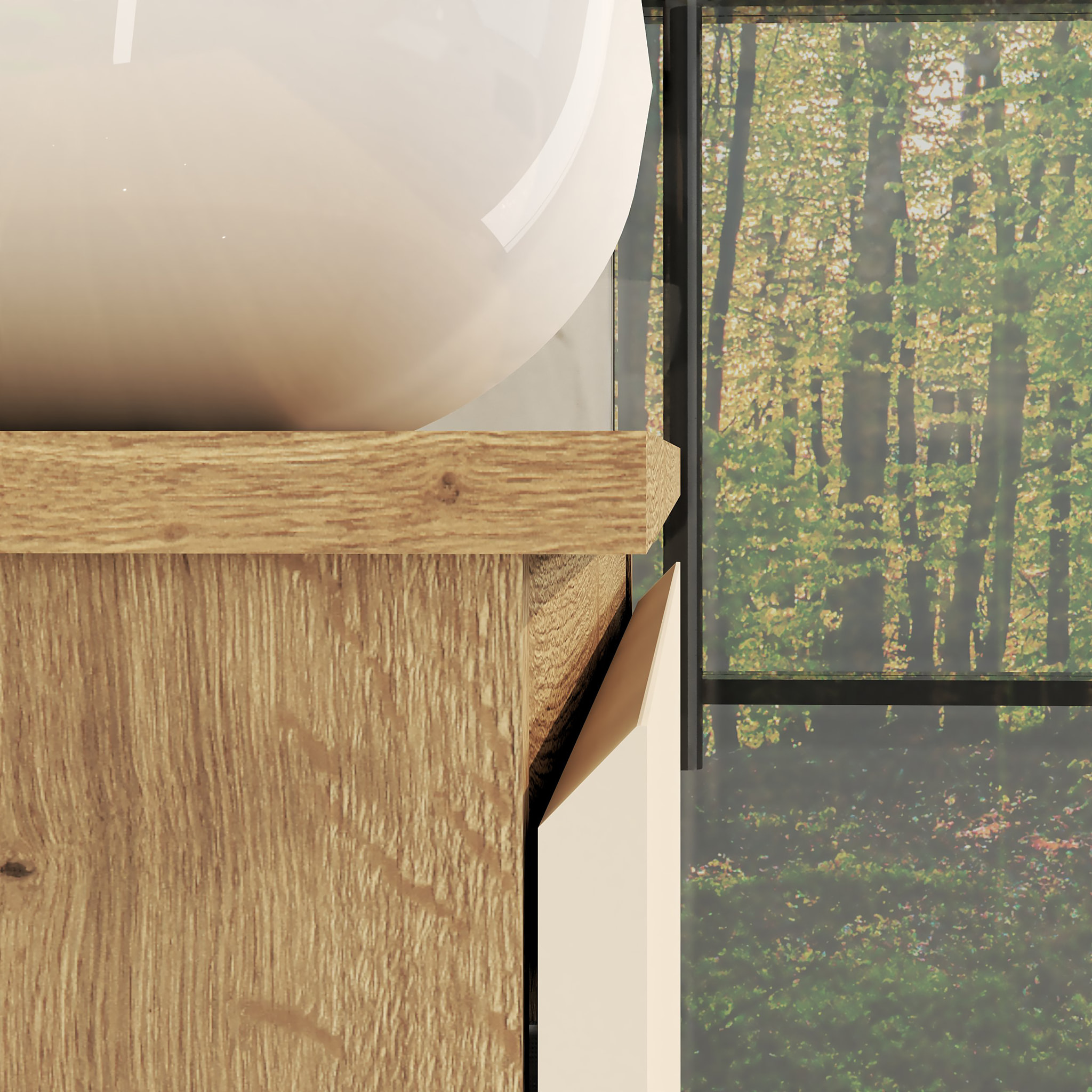 ENSEMBLE DE SALLE DE BAIN NIA | MEUBLE SUSPENDU | 70 CM GLACIER | DEUX TIROIRS |LAVABO SUR PLAN | MIROIR NON INCLUS | MEUBLE MONTÉ | ALDAY